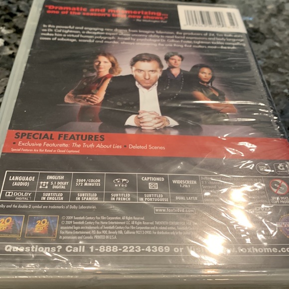 LIE TO ME SEASON 1 DVD - Picture 2 of 3